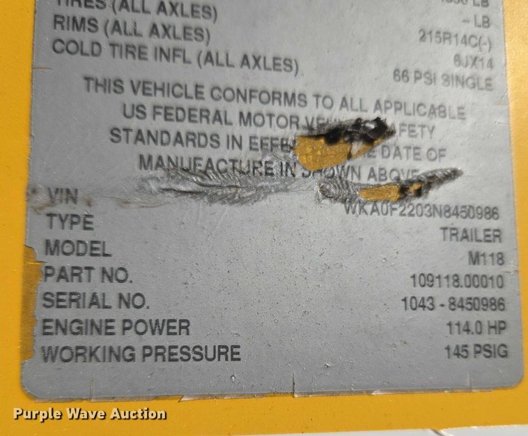 image for item ET5425 Kaeser M118 air compressor