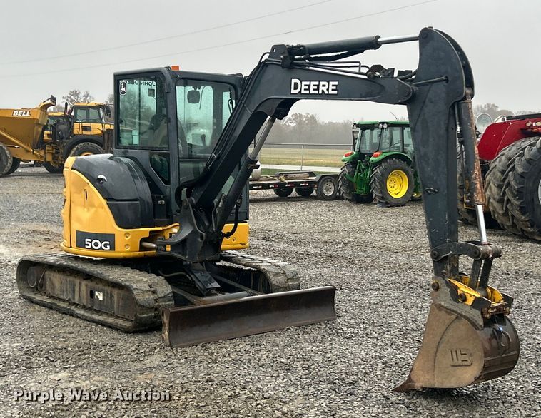 image for item ET6676 2018 John Deere 50G mini excavator