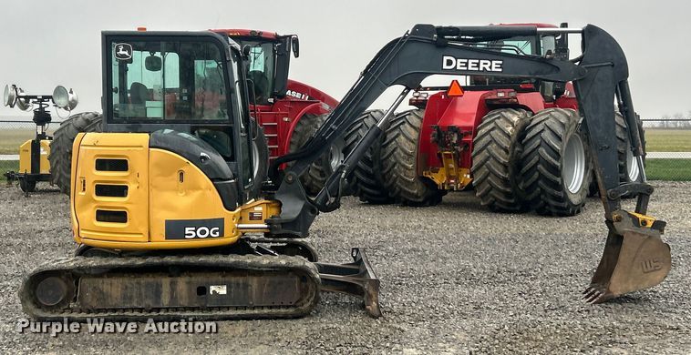 image for item ET6676 2018 John Deere 50G mini excavator