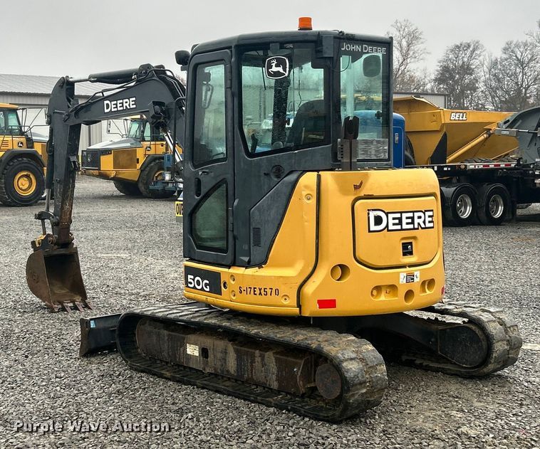 image for item ET6676 2018 John Deere 50G mini excavator