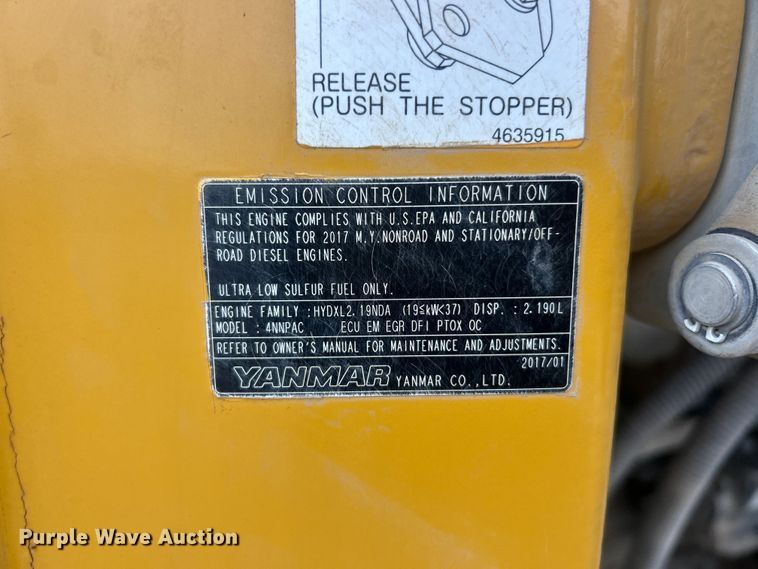 image for item ET6676 2018 John Deere 50G mini excavator