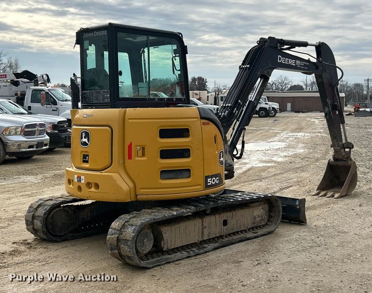 image for item ET6702 2021 John Deere 50G mini excavator