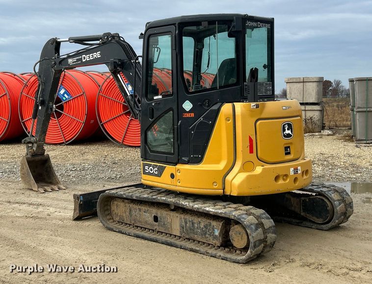 image for item ET6702 2021 John Deere 50G mini excavator