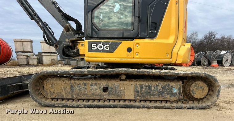 image for item ET6702 2021 John Deere 50G mini excavator