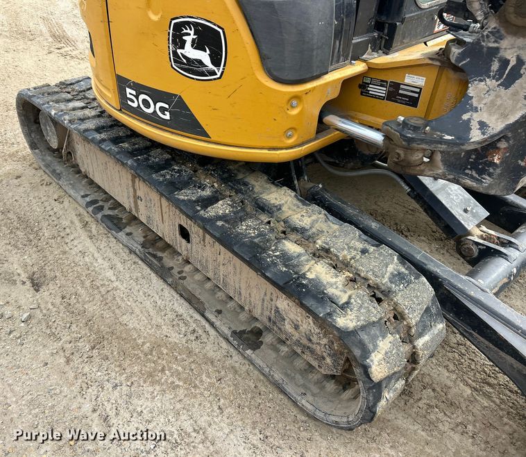 image for item ET6702 2021 John Deere 50G mini excavator