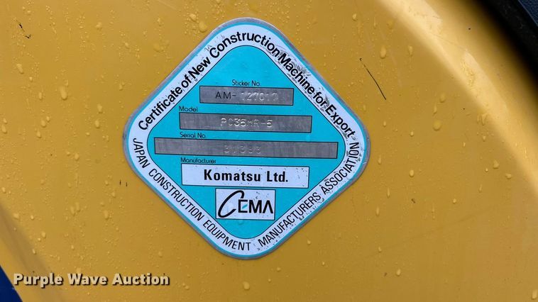 image for item ET6711 2020 Komatsu PC35MR-5 mini excavator