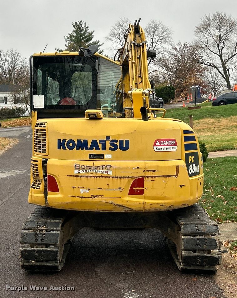 image for item ET6712 2018 Komatsu PC88MR-10 mini excavator