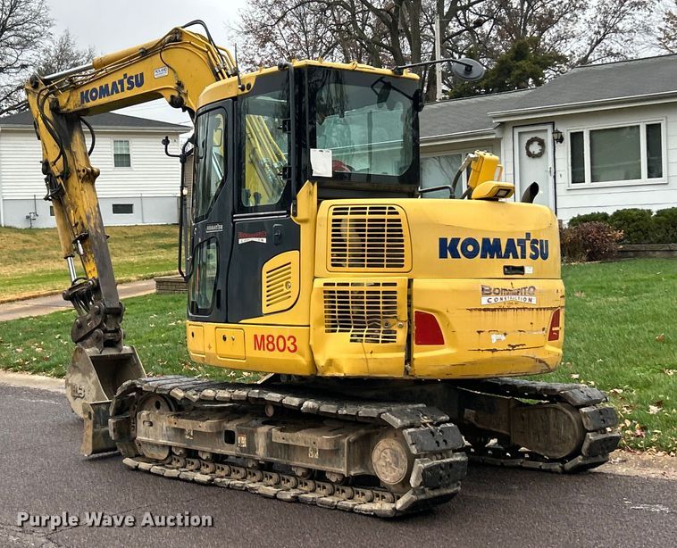 image for item ET6712 2018 Komatsu PC88MR-10 mini excavator