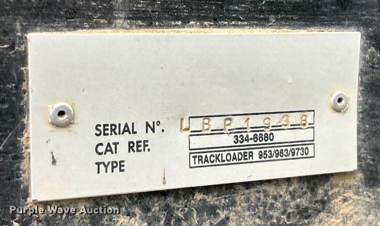 image for item ET6715 2015 Caterpillar 953D track loader