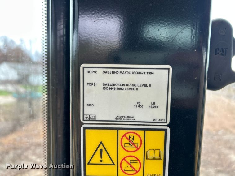 image for item ET6716 2015 Caterpillar 953D track loader