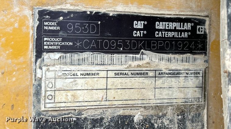 image for item ET6716 2015 Caterpillar 953D track loader