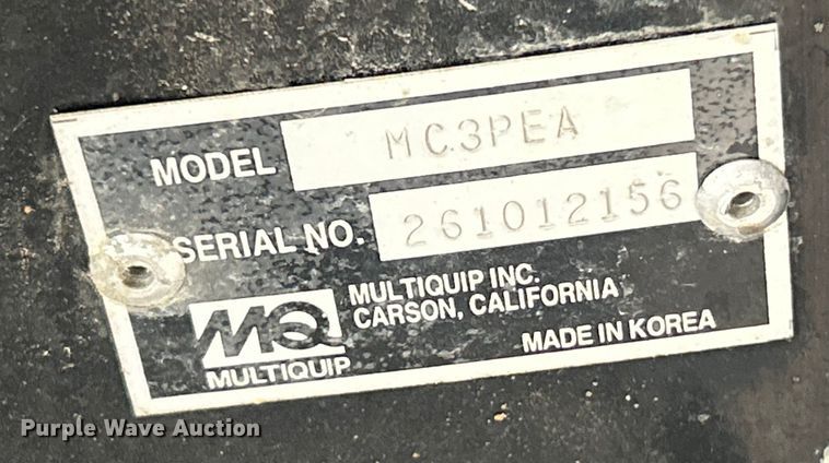 image for item ET6734 Multiquip MC3PEA concrete mixer