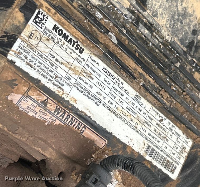 image for item ET6743 2014 Komatsu PC360LC-10 excavator