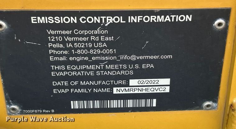 image for item ET6763 2022 Vermeer SC30TX stump grinder