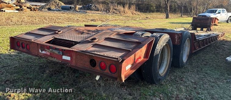 image for item ET7341 1991 Globe GTDG-35 BT Puma lowboy equipment trailer