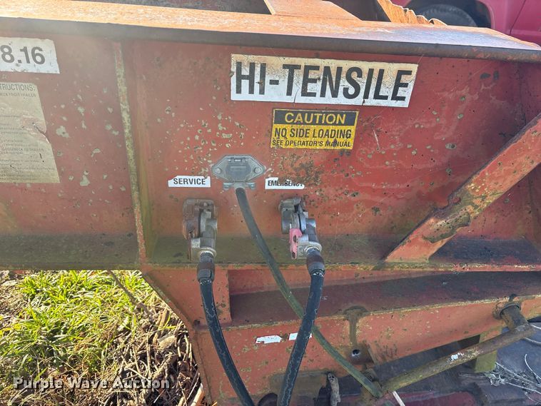 image for item ET7341 1991 Globe GTDG-35 BT Puma lowboy equipment trailer