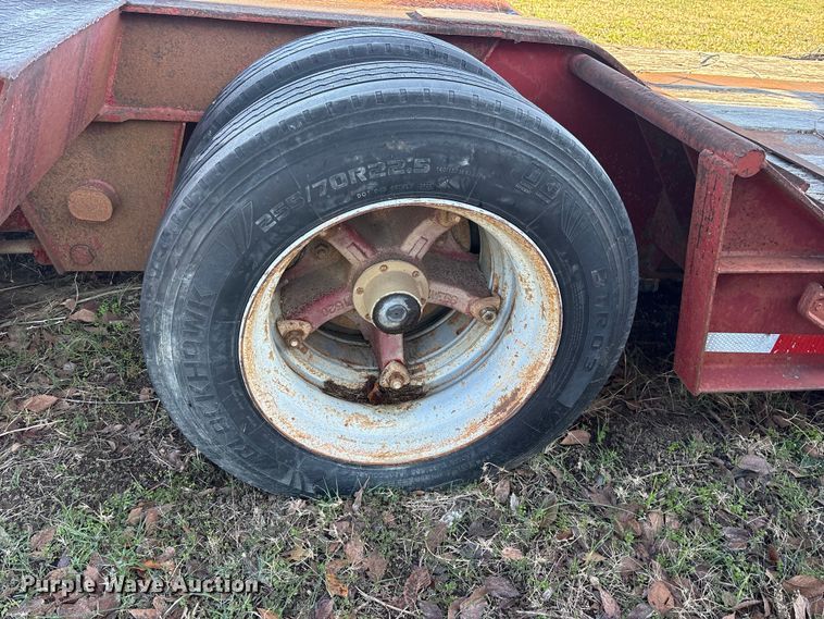 image for item ET7341 1991 Globe GTDG-35 BT Puma lowboy equipment trailer