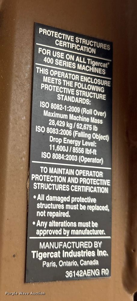 image for item ET7348 2010 Tigercat 480 tracked mulcher