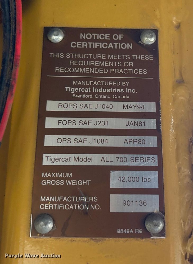 image for item ET7350 2012 Tigercat M726E mulcher