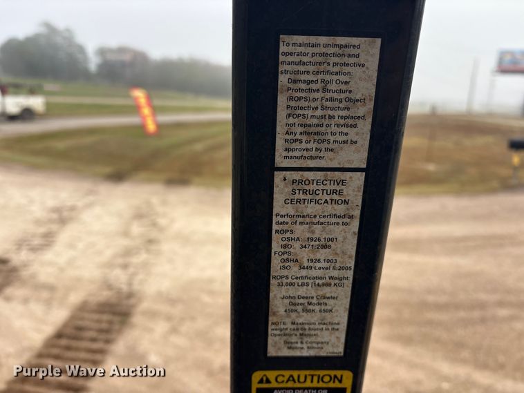 image for item ET7399 2021 John Deere 450K LGP dozer