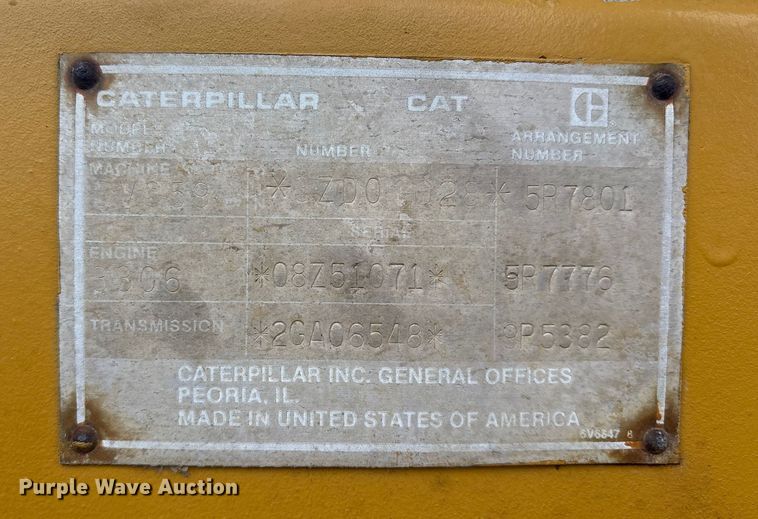 image for item ET7401 1989 Caterpillar D7G dozer