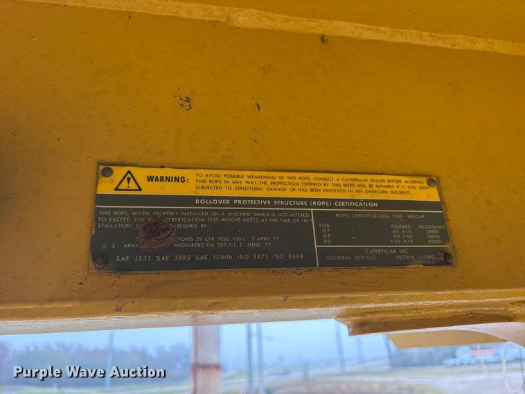 image for item ET7401 1989 Caterpillar D7G dozer