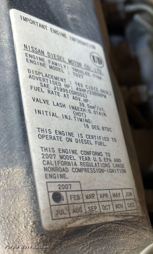 image for item ET7411 2007 Airman PDS185S air compressor