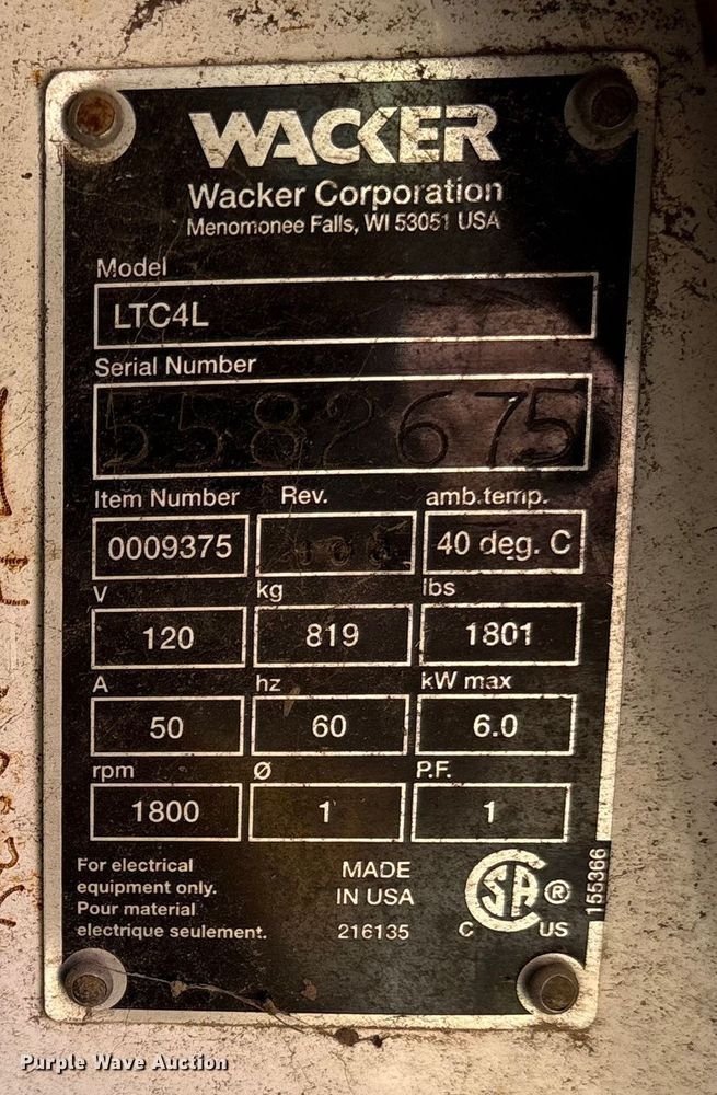 image for item ET7426 (2) Wacker LCT4L light plants