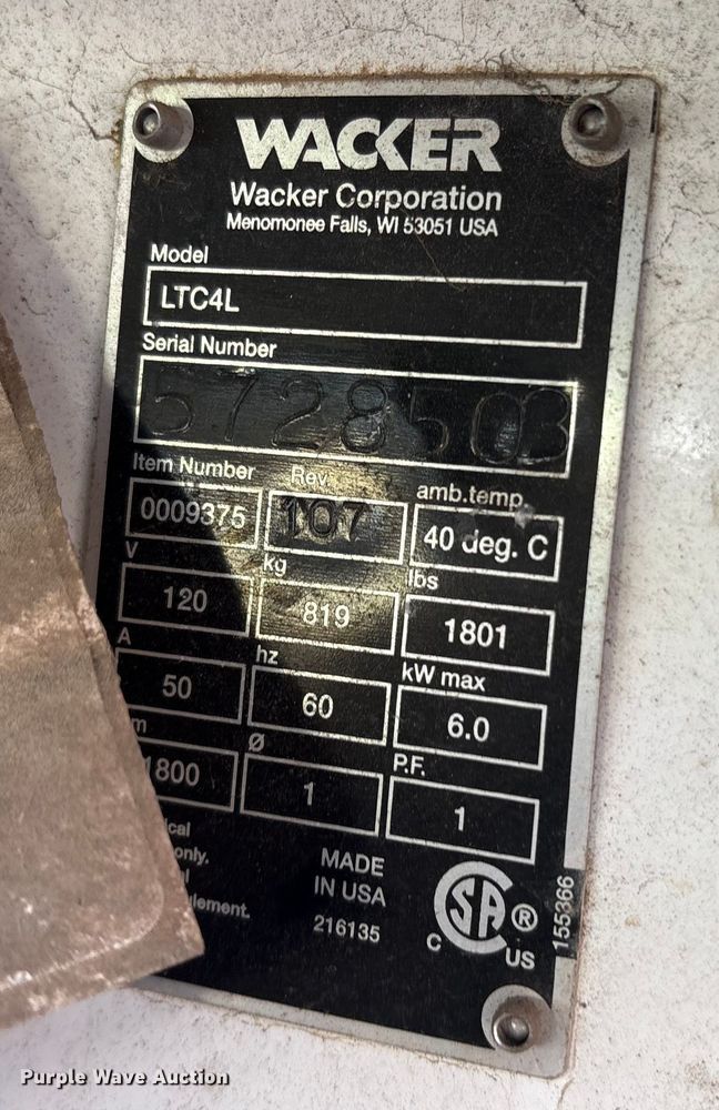 image for item ET7426 (2) Wacker LCT4L light plants