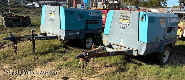 image for item ET7427 (2) Airman PDS185S air compressors