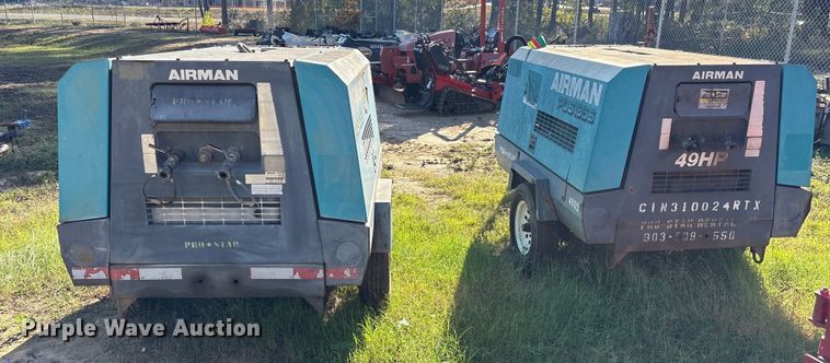 image for item ET7427 (2) Airman PDS185S air compressors