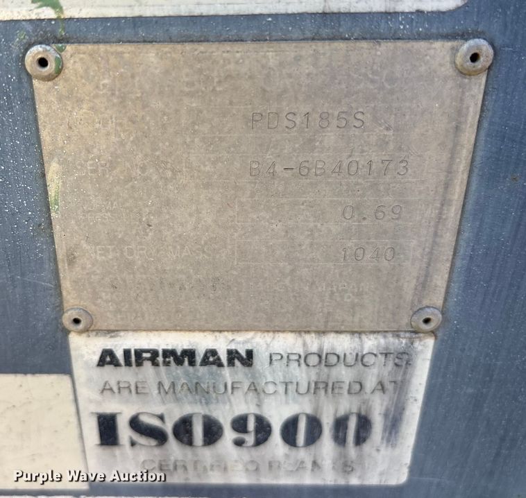 image for item ET7427 (2) Airman PDS185S air compressors