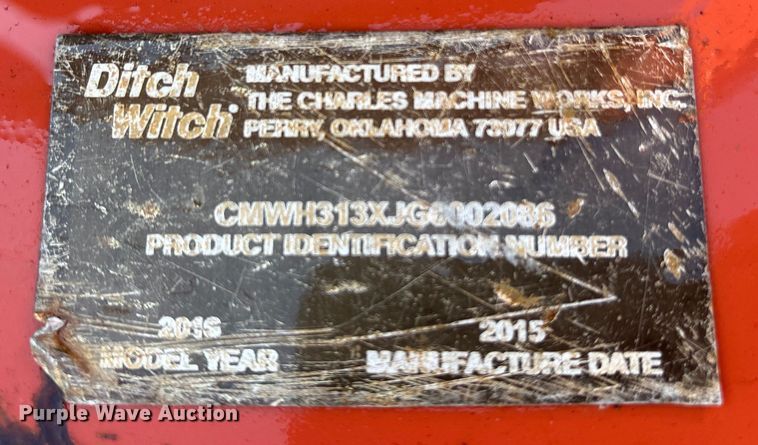image for item ET7428 2015 Ditch Witch RT45 trencher