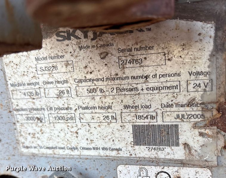 image for item ET7435 (2) Skyjack SJIII 3226 scissor lifts