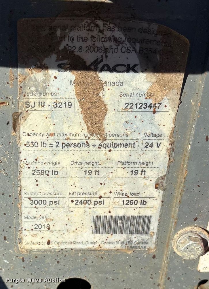 image for item ET7439 (3) Skyjack SJIII 3219 scissor lifts