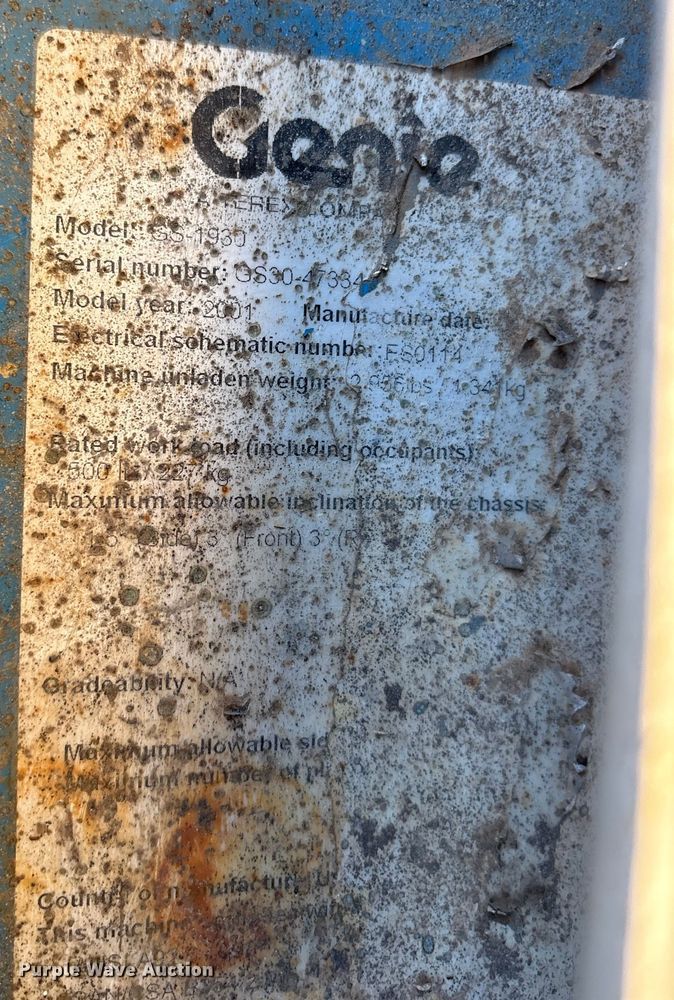 image for item ET7440 (2) Genie GS-1930 scissor lifts