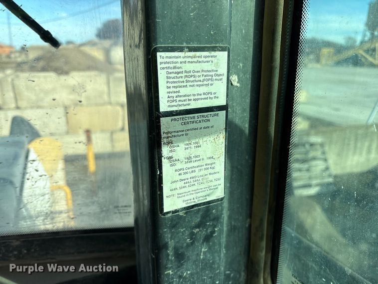 image for item ET7442 2006 John Deere 544J wheel loader