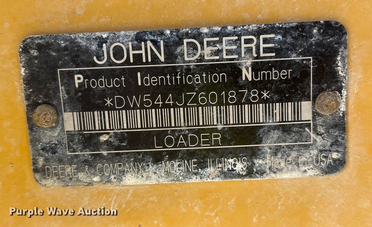 image for item ET7442 2006 John Deere 544J wheel loader