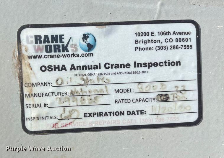 image for item EU4710 2015 Peterbilt 365 crane truck