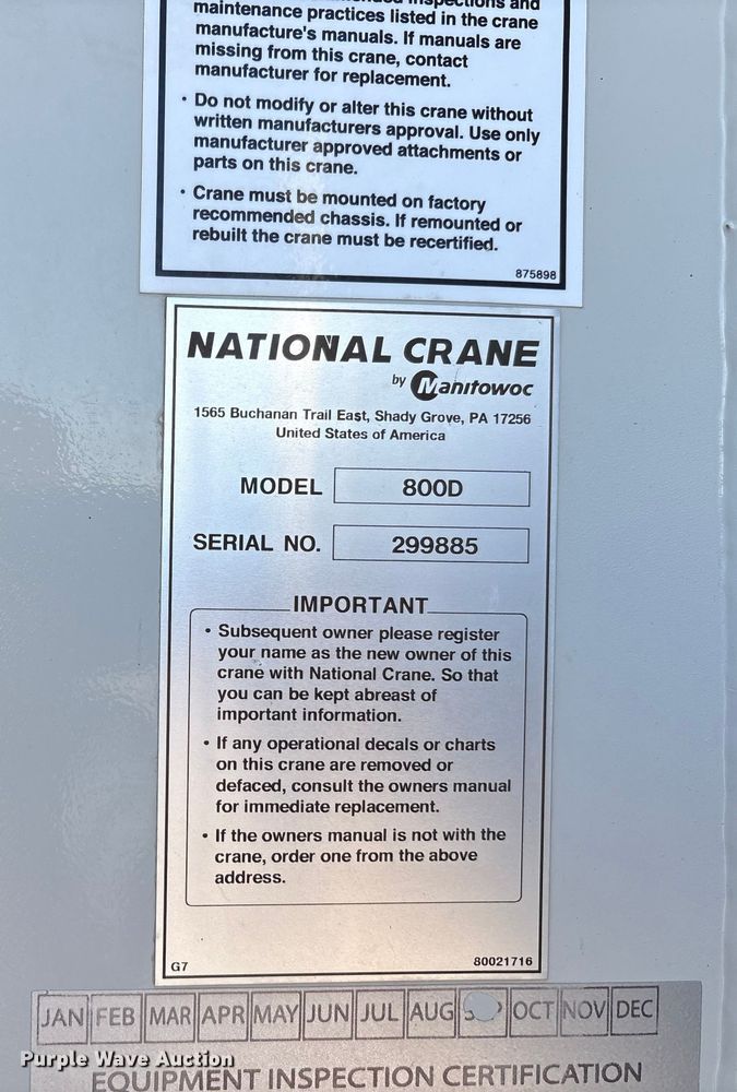 image for item EU4710 2015 Peterbilt 365 crane truck