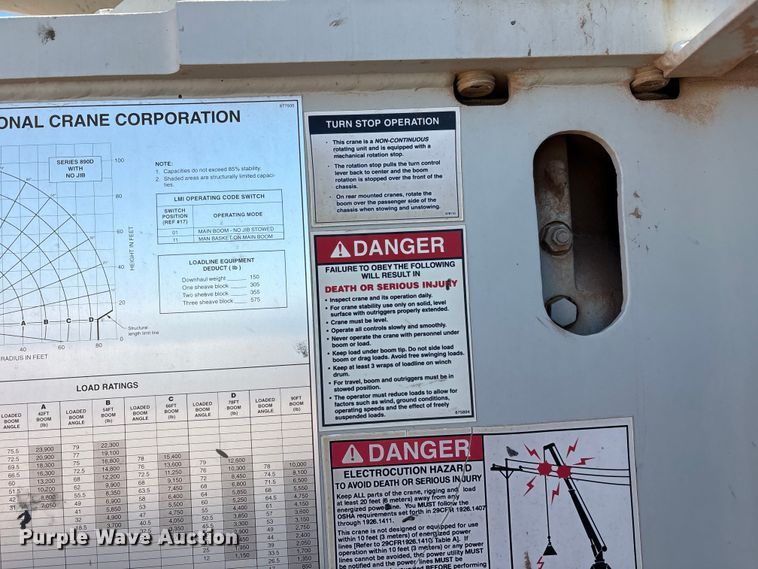 image for item EU4711 2014 Peterbilt 365 crane truck