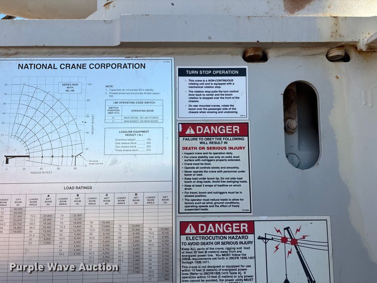 image for item EU4712 2014 Peterbilt 365 crane truck