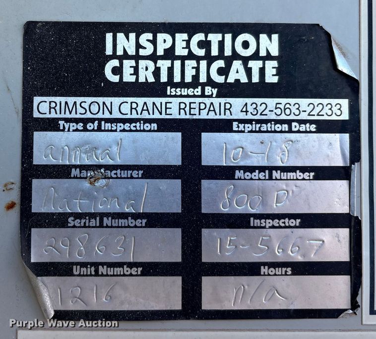 image for item EU4712 2014 Peterbilt 365 crane truck