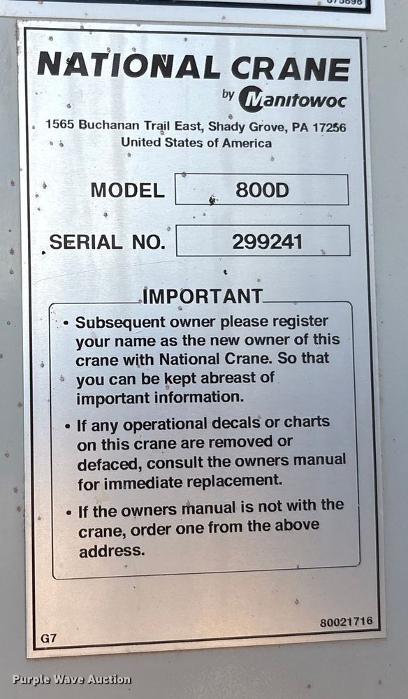 image for item EU4713 2014 Peterbilt 365 crane truck