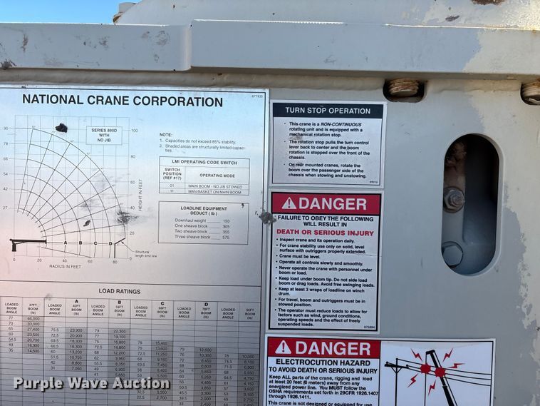 image for item EU4713 2014 Peterbilt 365 crane truck