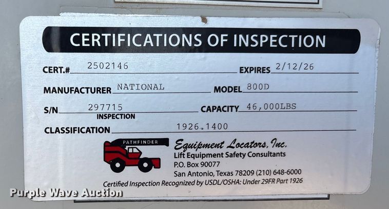 image for item EU4714 2013 Peterbilt 365 crane truck