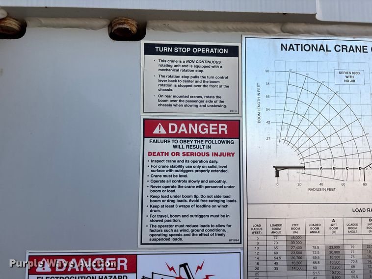 image for item EU4714 2013 Peterbilt 365 crane truck
