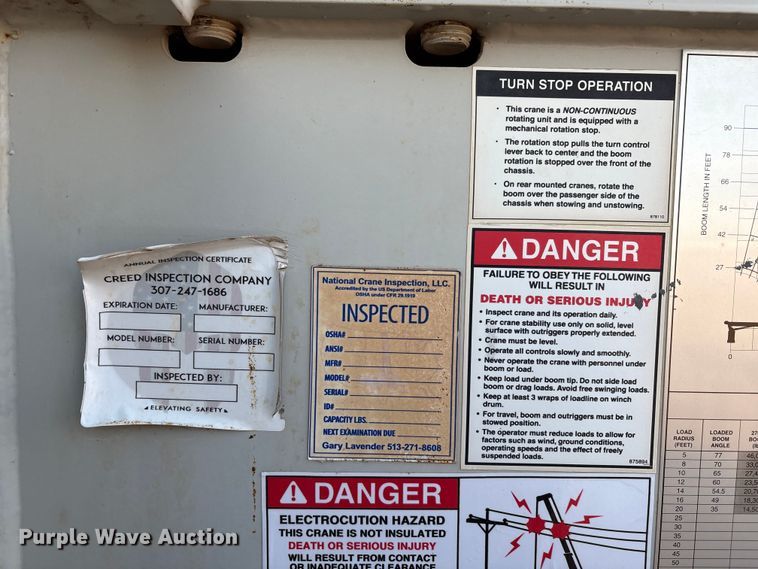 image for item EU4715 2011 Peterbilt 365 crane truck