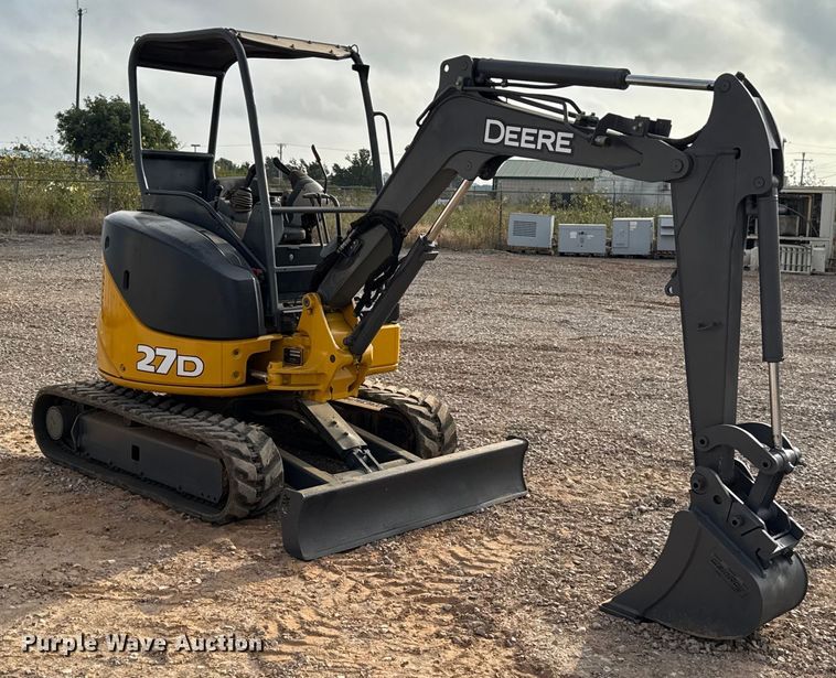 image for item EU5066 2014 John Deere 27D mini excavator