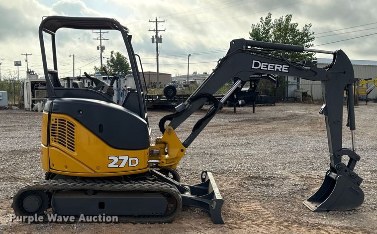 image for item EU5066 2014 John Deere 27D mini excavator